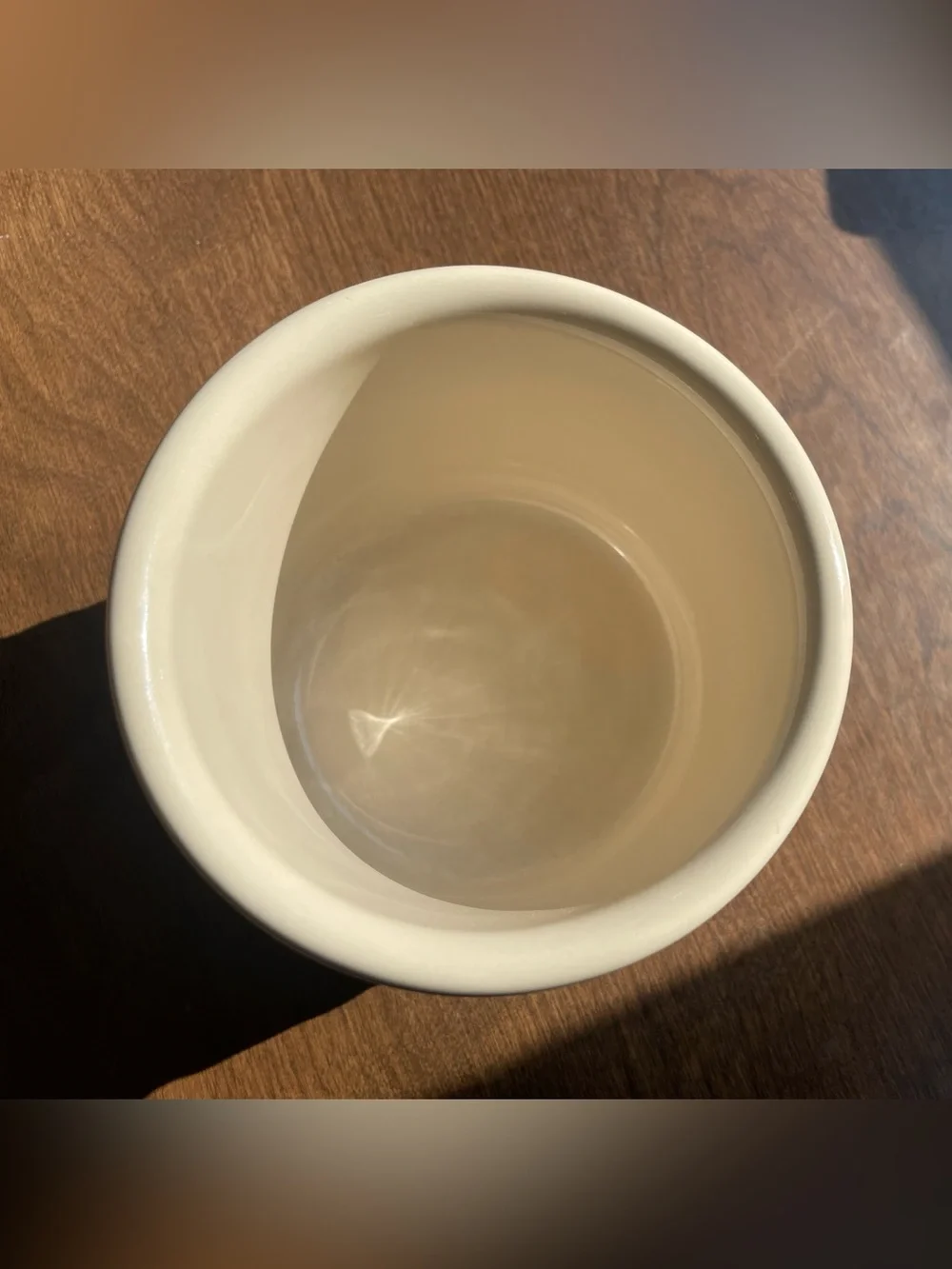 Longaberger ivory pottery Crock